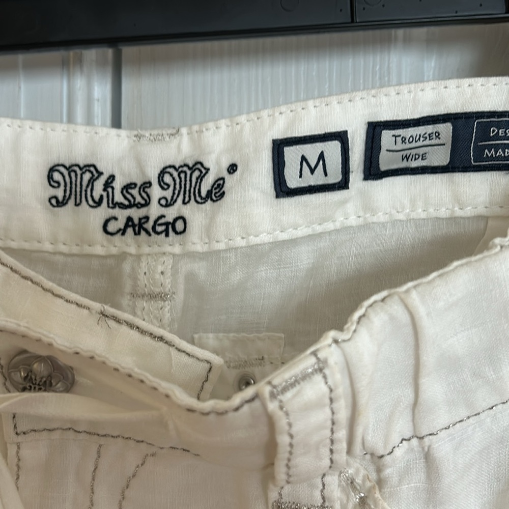 White Drawstring Pants - image 4